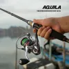 Reels Goture Aquila Power Fishing Reel 5005000 série gauche / carpe droite tournure pour l'eau douce et l'eau salée