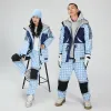 Set LTVTUta da sci antivento e impermeabile per donna e uomo, abbigliamento caldo, tuta da sci e snowboard, giacche invernali, novità