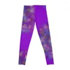 Pantalon actif violet D par Emile Ovasi Leggings Legging Gym Push Up collants pour femme