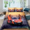 Set Bedding Set 2/3pcs 3D Racing Car Print Duvet Cover Set Polyester Quilt Cover Pillowcase Single Queen Twin King Size for Boys Men Sheer Curtains