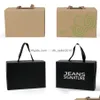 Other Event & Party Supplies 50Pcs/Lot White/Black Kraft Paper Gift Box Childrens Shoe Portable Case Women Men 4 Size Custom Logo Drop Dhz7Q