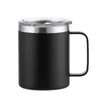 Water Bottles Stylish Handle Mug - Travel With Lid And 304 Stainless Steel Insulated Tumbler For Coffee Tea