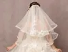 Bridal Veils High Quality 2Layer Women 2021 Lace Edge Velo De Novia Boda WhiteChampagne Bride Veil Wedding Accesories5284731