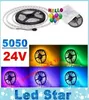 24 فولت شرائط LED مصابيح شريط مرنة مرنة 60ledsm 5m 300leds SMD 5050 RGB LED LOPE LIGHTS 5MREEL ROUBROOF4075742