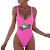 Kvinnors badkläder Kvinnor Solid Color Cartoon Animal Print Camisole Swimsuit Bathing Suits Two Piece Shorts