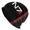 Berets Mass Effect N7 Emblem Bonnet Beanie Strickmütze Männer Frauen Hip Hop Alliance Military Videospiel Warme Winter Skullies Beanies Caps