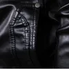 Autumn and Winter Mens Leather Coat Wool Warm Fashion Leather Imitation Sheep Leather European Simple Hooded Leather Mens Coat 240227