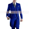 Garnitury 2023 Wedding Men Patel 3 sztuki Tuxedo Formal Cunit Mężczyzna Mężczyzna Moda Zestaw Kostium Homme Mariage z spodnie kamizelka