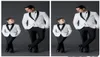 Popular White Boys Formal Occasion Tuxedos Black Shawl Lapel Kids Wedding Tuxedos Child Party Holiday Blazer Suit JacketPantsTi7866701