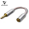 Accessori FDBRO Nuovo auricolare audio 8core cristallo singolo argento spina bilanciata adattatore 2.5 3.5 4.4 mm adattatore HIFI filo uso spina convertitore