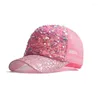 Casquettes de baseball Casquette de baseball femmes été respirant coréen chapeau maille mode décontracté crème solaire Bling tendance soleil femme