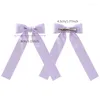 Accessoires de cheveux 8pcsHair Bows avec de longues queues Clips d'arc élégants français pour les filles