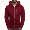 Erkek Hoodies Düz Renk Erkekler Polar Sıcak Sweatshirt Moda Sokak Giyim Sıradan Gevşek Nefes Alabilir Kapüşonlu Top Ceket