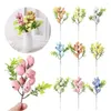 Flores decorativas 2024 diy estacas de ovo de páscoa ramo artificial pintura colorida espuma ovos de pássaro flor decoração para casa