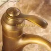 Bathroom Sink Faucets Hot selling. 6 Antique Brass Basin Faucet Crane Sink Mixer Faucet Torneira YT-5065 Q240301