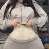 Latex midjetränare kvinnor bindemedel och shapers korsett modellering rem body shaper colombianska bälten bantningsbälte 25 stålben 240220