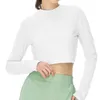 LU-1959 Damen-Shirt, Yoga, langärmelig, Sommer, Sport, Rücken, Taille, Design, Fitness-Shirts, Sport-Shirts.