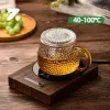 Werkzeuge 200 W Tassenförmige Kaffeetassenheizung 100 ° C Heißteemaschine 5-Gang-Heizung Tassenmatte Elektrische Platte Mini-Induktionsherd