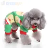 Vestes SXL vêtements pour animaux de compagnie de noël pour petit chien hiver chaud motif père noël manteau veste coton fête de vacances chiot Costume de noël