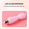 10 lägen Strong Vibration Mini Vibrator Magic Stick USB Laddning Massager Clitoris G-Spot Vibrators Sex Toy for Women Adults 18