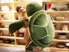 Mignon tortue en peluche poupée doux géant animal vert tortue oreiller de couchage grande poupée cadeau d'anniversaire décoration 59 pouces 150 cm DY5071971214