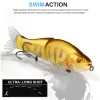 Приманки BEARKING Top Fishing Lures 135 мм 1 унция Шарнирные воблеры гольяна Корпус из АБС-пластика с мягким хвостом SwimBaits мягкая приманка для щуки и окуня