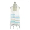 Etniska kläder messianska judiska Israel Tallit Prayer Shawl Scarfs With Talis Bag -gåvor för kvinnliga damer Män 180 50 cm