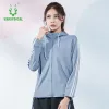 Jackets Running Jacket Women Striped Zipper Long Sleeve Hooded Sports Active Wear for Women Gym Clothing Casual Jersey Fitness Yoga Top