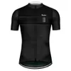 Mannen Wielertrui Klassiek Zwart Fietsen Racing Tops Korte Mouw Fietser Kleding Shirt Maillot Zomer Fietskleding 240219