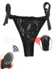 Fjärrkontroll 10 Hastigheter Lace Panty Mini Vibrator Sex Toys For Women Rem på Underwear Clitoral Invisible Vibrating Bullet Eggs Y5324581