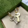 Nouveau créateur de luxe classique Double G-lettre boucles d'oreilles mode fête des femmes, voyage, anniversaire de mariage, cadeaux de bijoux de Noël-