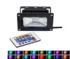 Proiettori a LED 10W 20W 30W 50W RGB Luce di inondazione Illuminazione per esterni 16 colori RGB Faretto con telecomando 85265V IP65 Proiettore6431926