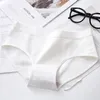 Women's Panties Cotton Underwear Mid-waist Simple Anti-bacterial Crotch Moisture Absorption Elastic Soft Girls