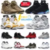 OG Jumpman 6 6s Men basketskor Aqua Brown Kelp svart metallisk silver Georgetown Red Oreo Midnight Navy Olive Trainers Sports Sneakers