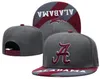 2024 Tous les fans de l'équipe USA College Baseball réglable Alabama Crimson Tide Chapeau sur le terrain Mix Taille de commande Fermée Flat Bill Base Ball Snapback Caps Bone Chapeau a2