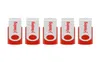 Rosso 5PCSLOT 1G 2G 4G 8G 16G 32G 64G Unità flash USB rotanti Flash Pen Drive Archiviazione memory stick ad alta velocità per computer portatile1751621