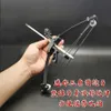 Bow Arrow Outdoor Mini Compound Bow med remskiva Portable Löstagbar Kraftfull siktning Skjutande mål Archery Sport Toys Bow and Arrow Set YQ240301