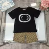 Luksusowy projektant koszulki dla dzieci morepot moda brytyjska najlepsza marka Summer Childrens skarby i dziewczęta bawełna dwuczęściowe projektanci Tshirt Tops Shorts