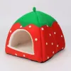 Gabbie Forniture per animali domestici Inverno caldo porcellino d'India Letto per piccoli animali Morbido caldo Sacco a pelo fragola Custodia per casa Scoiattolo Coniglio Cincillà Ratto