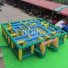 Outdoor Activities 10x10x2mH (33x33x6.5ft) custom made Outdoor giant laser tag inflatable haunted house corn maze