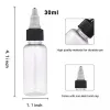 Bläck 10 st. Tatuering bläckflaska 30 ml/60 ml/120 ml tom bläck flaska Pet Plast Twist Cap Tattoo Pigment Bottle For Tattoo Accessories