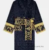 V Ersacee Robe Mens Luxury Classic Cotton Bathrobe Men and Women Brand Sleepwear Kimono Warm Bath Robes Home Wear Unisex Bathrobes One 582