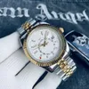 Zakelijk nachtgloed automatisch mechanisch horloge Herenhorloge Hoogwaardig roestvrijstalen luxe horloge met saffierlens