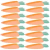 Disposable Dinnerware 24 Pcs Carrot Paper Plate Multi-function Dinner Party Fruit Convenient