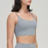 Bras Soisou Lycra Yoga Bra Top Women Gym Sports Bh Fitness Underwear stötsäker andningsbar avtagbar bröstkudde för kvinnor för kvinnor