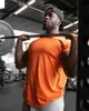 Hommes coton à manches courtes T-shirt chemise de musculation en vrac de haute qualité Fitness T-shirt Gym Fitness hauts d'exercice t-shirts 240219