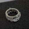 Saturn Viviane Jewlery Designer Ring smycken för kvinnor Viviennr Westwood Anillos Ring Högkvalitativ västerländsk kejsare Dowager dubbelskikt Full diamant ring frigör