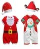 عيد الميلاد ملابس الطفل عالية التطريز Quliate Baby Baby Christmas Romper مع CPAs 024m طفل طفل الأطفال 6pcslot WD2622999496