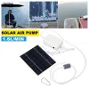 Solar Solpanelen laddningsbar luftningspump Photovoltaic Plate Power Solar System Kit utomhusfiske Syrepump Byggt batteri