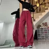 Women's Pants WCFCX STUDIO Y2K American Vintage Parachute Women Hip Hop Streetwear Cargo Trousers Oversized Egirl Punk Wide Pantalones